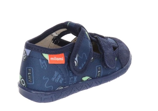 MILAMI 118 BR-63 LEKKIE ELASTYCZNE KAPCIE DZIECIĘCE RZEPY BLUE GRANAT R 25