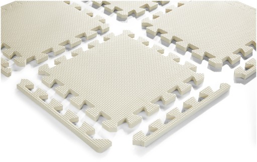 Mata edukacyjna Moby System piankowa puzzle 120x90 cm 12 szt. różowa