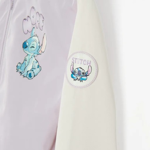 COOL CLUB Kurtka bejsbolówka dziewczęca kaptur Waterproof Lilo i Stitch 98