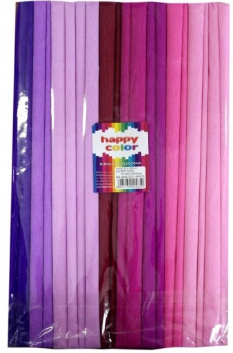 Bibuła marszczona Happy Color wielokolorowy
