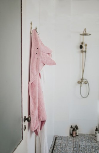 Bambusowy ręcznik rabbit powder pink - My Memi