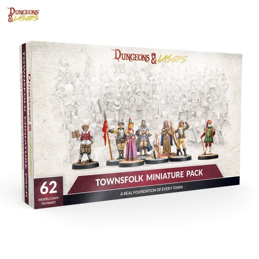 Dungeons & Lasers Townsfolk Miniature Pack