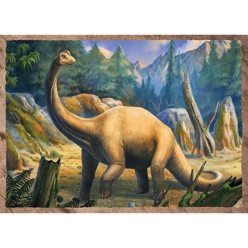 4 x UKŁADANKA DINOZAURY WYSPA DINOZAURÓW