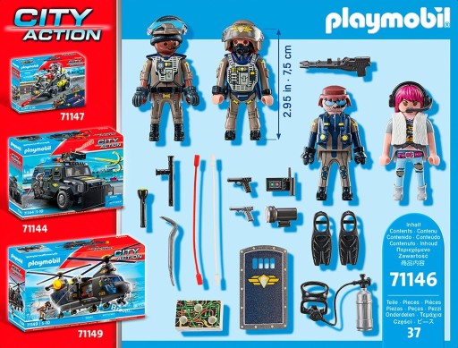 Playmobil City Action 71146 zestaw figurek jednostki specjalnej