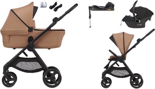 ANEX IQ BASIC WÓZEK DZIECIĘCY 4W1 ADAPTERY FOTELIKI COSMO I BAZA - SIENNA