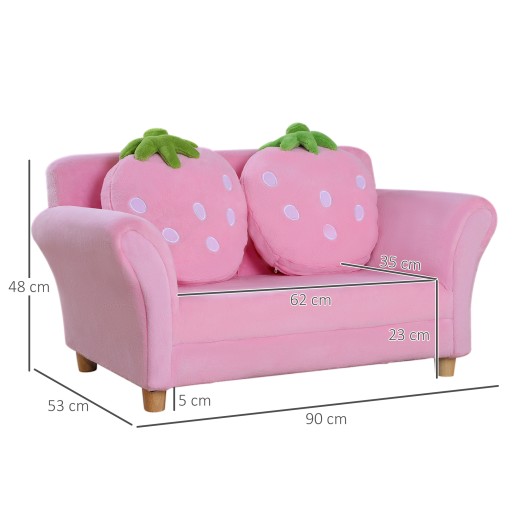 Sofa Homcom GA10966 53 x 90 cm zielony