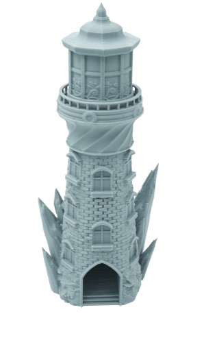 Latarnia - malutka wieża do kości FatesEnd Lighthouse TinyTowers Dice Tower