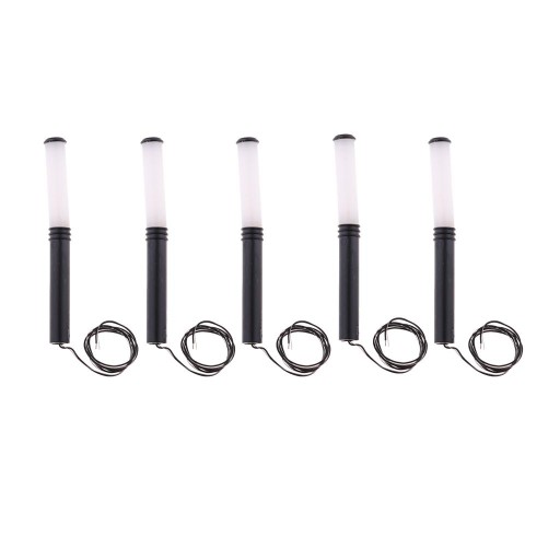 5 Sztuk W Skali 1:100 Mini LED Street Light Model Lamppost na Trawnik Kwadratowy Mikro