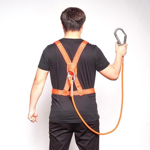 12mm Climbing Lanyard Outdoor Harness Belt Fall Rope 3m L