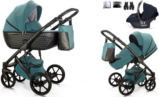MILU KIDS DJUNA WÓZEK DZIECIĘCY AKCESORIA FOTELIK COSMO - ZESTAW 3W1