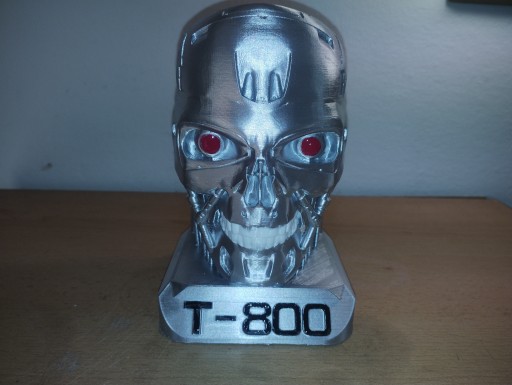 Zdjęcie oferty: Wyjątkowa replika, figurka, model TERMINATORA T800 głowa popiersie