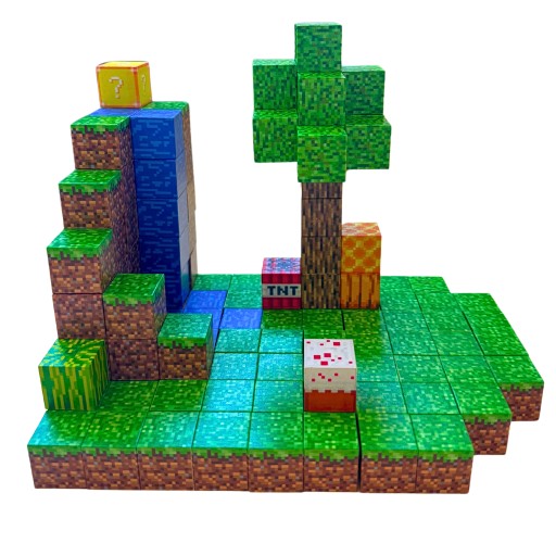 Klocki magnetyczne SkibiStore Module World 128 elementów