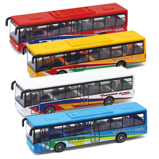 AUTOBUS AUTO METALOWE METAL RESORAK AUTOKAR 15 CM