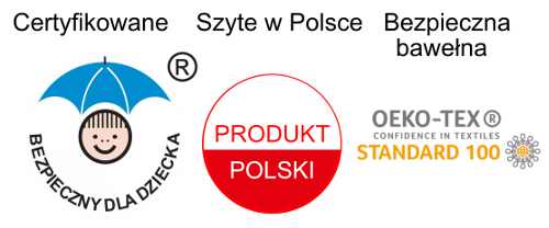 NICOL chustka niemowlęca pod szyję APASZKA na napki dla dziewczynki ALISA