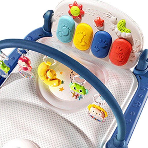 Baby Gyms Play Mat Leisure Time Baby Kick and Play Motor Gift box blue B