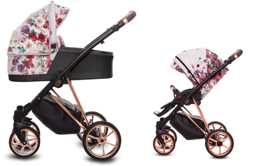 BABYACTIVE MUSSE ROSE wózek wielofunkcyjny 2w1 / Light Dark Rose
