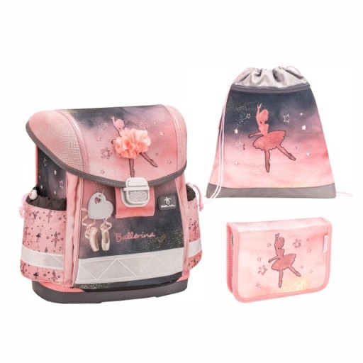 BELMIL Ballerina Black Pink, zestaw szkolny 3-częściowy