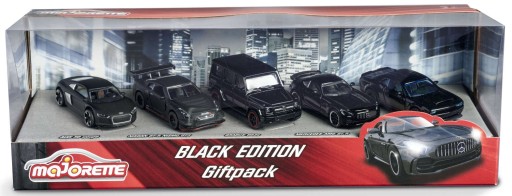 Majorette Black Edition zestaw samochodów 212053174 1:64 5 sztuk 7 cm