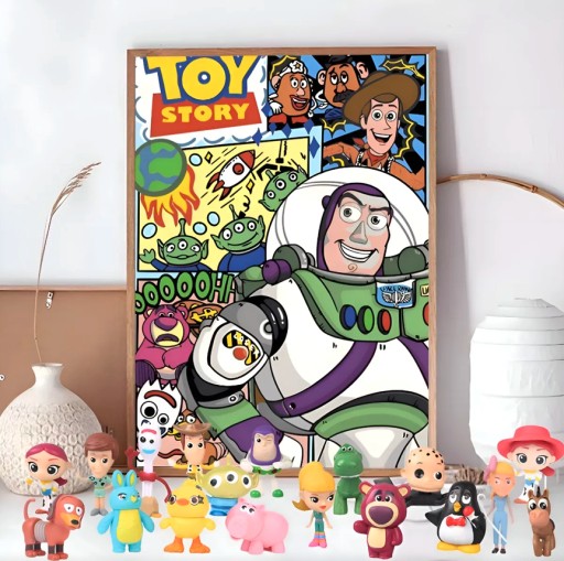 ZESTAW FIGUREK FIGURKI TOY STORY 17 ELEMENTÓW POSTACIE Z BAJEK DLA DZIECI