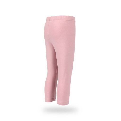 Dziewczęce legginsy 3/4, jasnoróżowe z aplikacją z koniem, Tup Tup, r. 110