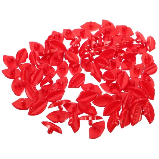100 SZTUK PLASTIKOWYCH GUZIKÓW DLA LALEK WIELOFUNKCYJNE GUZIKI W KSZTAŁCIE UST DO RĘKODZIEŁA DIY
