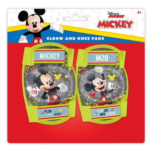 Ochraniacze rowerowe MICKEY myszka miki seledynowy na kolana i łokcie