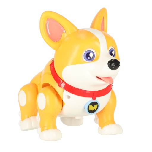 Pies piesek interaktywny robot Corgi świecące uszy muzyka
