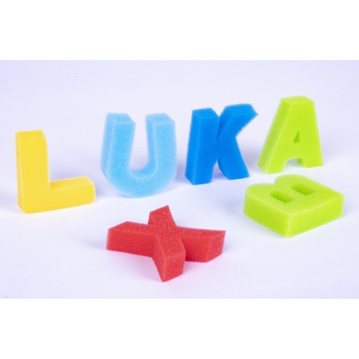 Pieczątki z gąbki Apli Kids - Litery