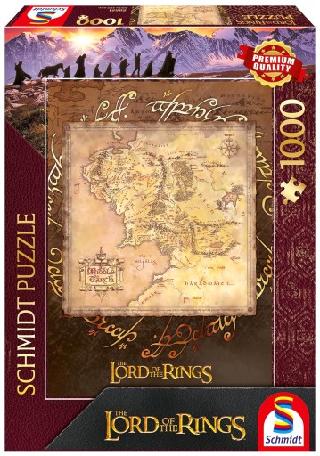Puzzle Schmidt Spiele 1000 el. Władca Pierścieni kartonowe