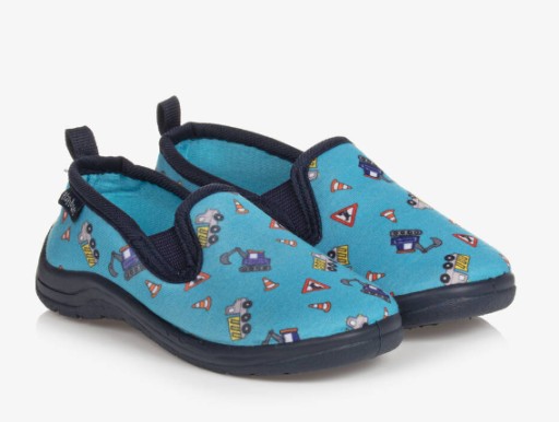 PLAYSHOES KAPCIE DZIECIĘCE NIEBIESKIE WSUWANE W KOPARKI 22-23 JLH