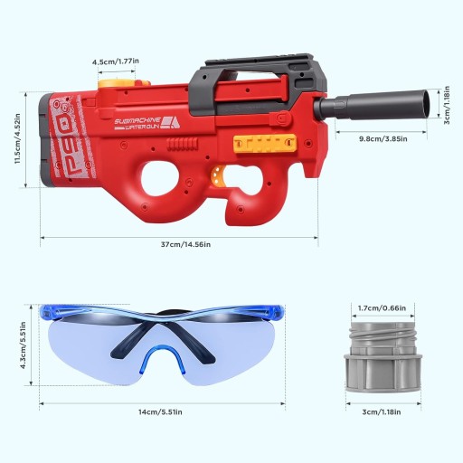 PISTOLET NA WODĘ ELEKTRYCZNY AUG ZIELONY DUŻY ZASIĘG + BOMBY WODNE NERF