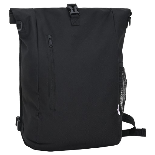 Torba rowerowa na bagażnik 20 L Czarna 31x13x58 cm