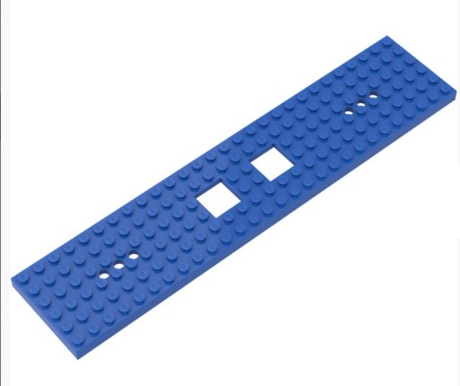 056c. LEGO 92339 Podłoga Wagonu 6x28 Niebieskia