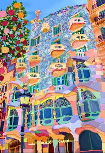 Pieces & Peace puzzle Piękna Barcelona