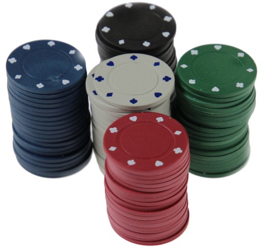 Żetony pokerowe bez nominałów 100 szt. 4 g. HG