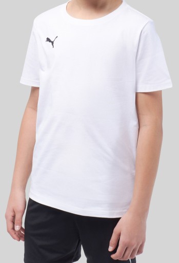 Y4654 T-shirt Puma teamGOAL Koszulka Bawełniana Sportowa Biała Bawełna 128