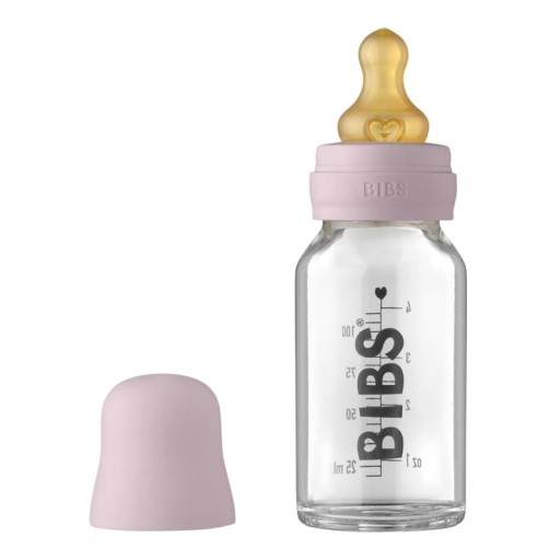 BIBS DUSTY LILAC Antykolkowa Butelka Szklana 110ml