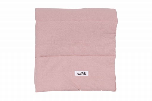 Malomi Kids - Kołderka S Rożek Niemowlęcy Cotton Washed Dusty Pink