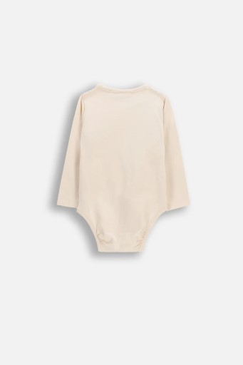 Body Niemowlęce Kopertowe Długi Rękaw Bawełna Ecru 068 Coccodrillo WC6