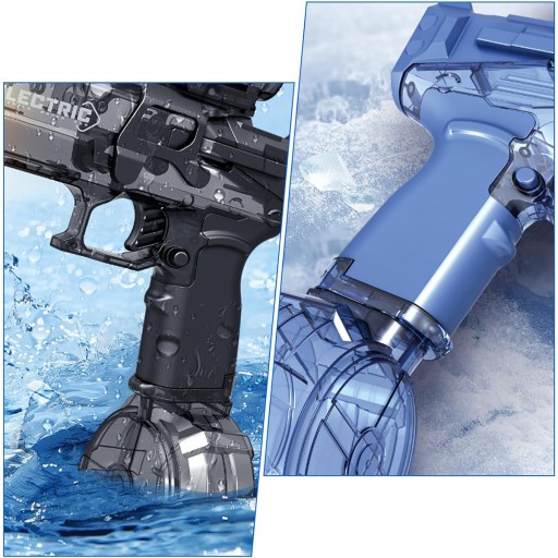 2X PISTOLET NA WODĘ AUTOMATYCZNY ELEKTRYCZNY 2 MAGAZYNKI SIKAWKA BASEN.