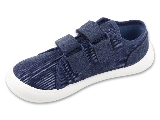 Trampki dla chłopca barefoot Befado 141Y005 skórzana wkładka na rzep 32