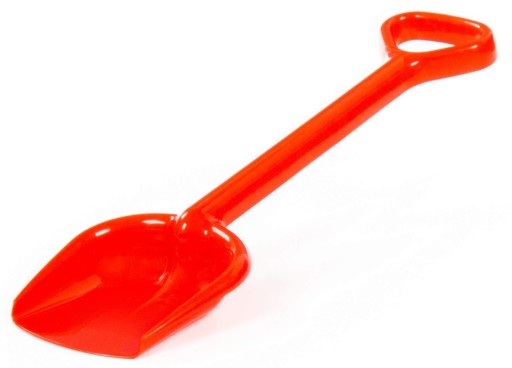 ŁOPATA do PIASKU na PLAŻĘ dla dziecka DUŻA BŁYSZCZĄCA 42 cm