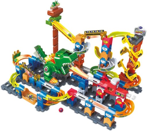Tor kulkowy VTech Marble Rush Dino Adventure Magnetic Set XL400E 119 el.