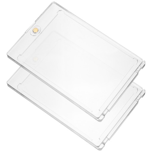 2 SZT. AKRYLOWE MAGNETYCZNE ETUI OCHRONNE NA KARTY KOLEKCJONERSKIE