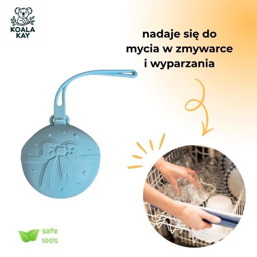 Pojemnik na smoczek Koala Kay niebieski