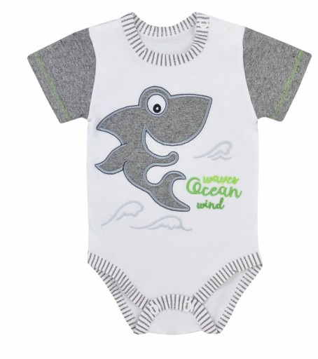 Body niemowlęce Shark szare Koala Baby 68cm