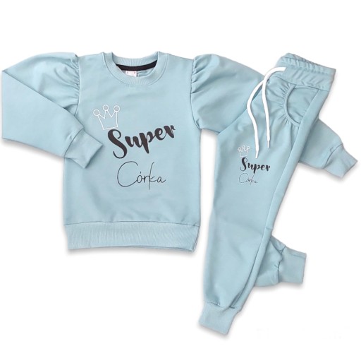 Dres dziewczęcy 2 częściowy Bluza Spodenki r.110