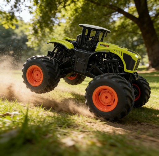 TRAKTOR ZDALNIE STEROWANY SILNA MOC REALISTYCZNE ŚWIATŁO I DŹWIĘK ZABAWA