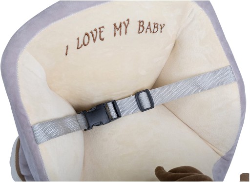 Osiołek na biegunach BabyGo 91015 szary