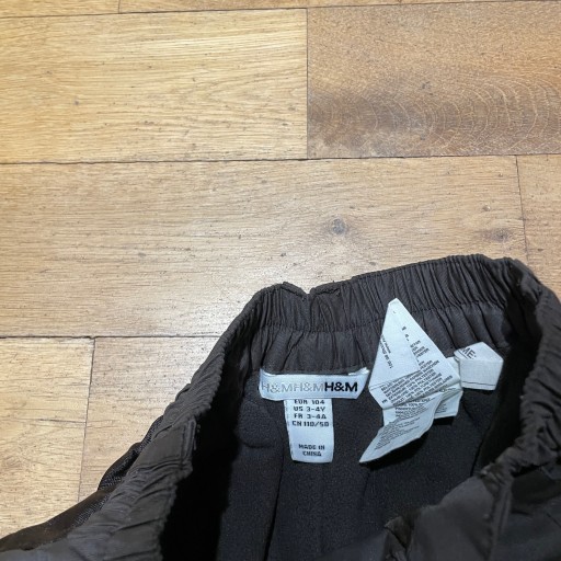H&M SPODNIE ZIMOWE OCIEPLANE DZIECKO CHŁOPAK 104 CM 4 LATA